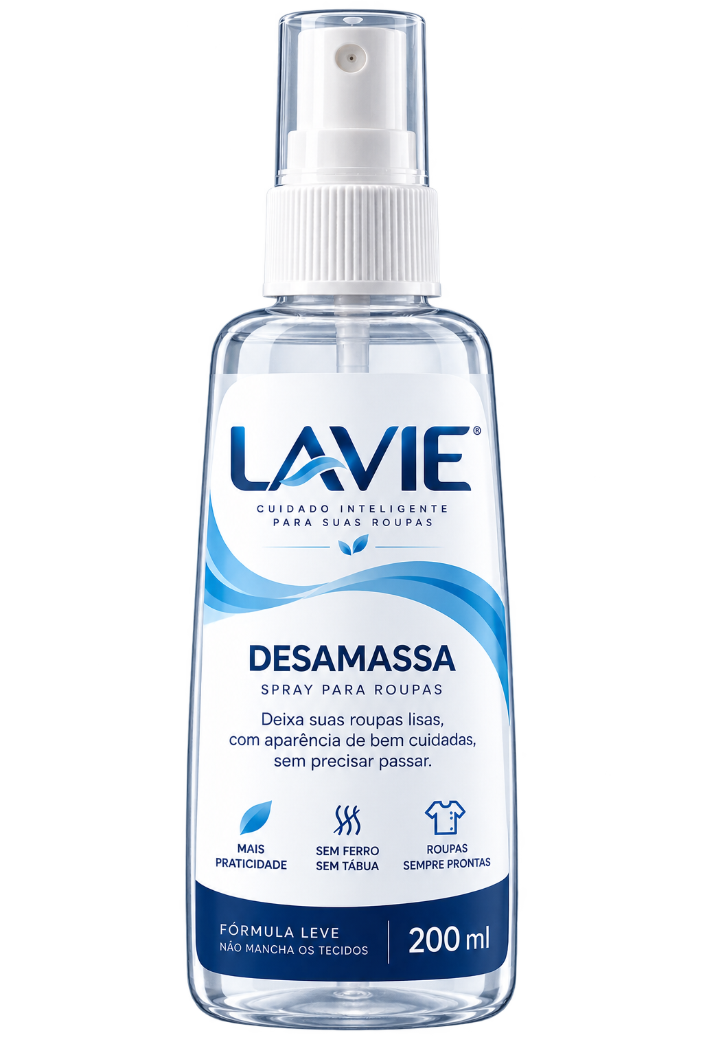 Frasco LAVIE Desamassa spray para roupas 200 ml