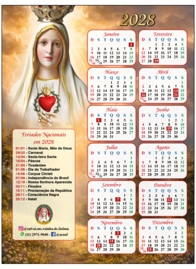 Página 9 do calendário