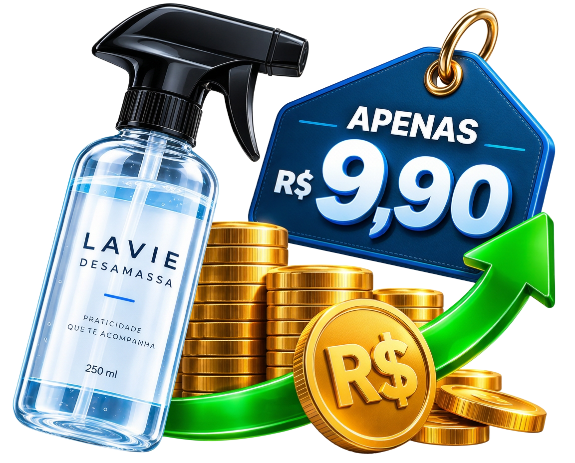 Fragrância LAVIE Desamassa com etiqueta de R$ 9,90